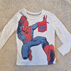 Jumping Beans Spider Hero Long Sleeve Shirt - Red and Blue